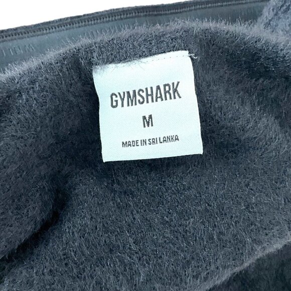 Gymshark Women's M Whitney Eyelash Knit Bandeau Black Lounge Casual - Picture 7 of 10